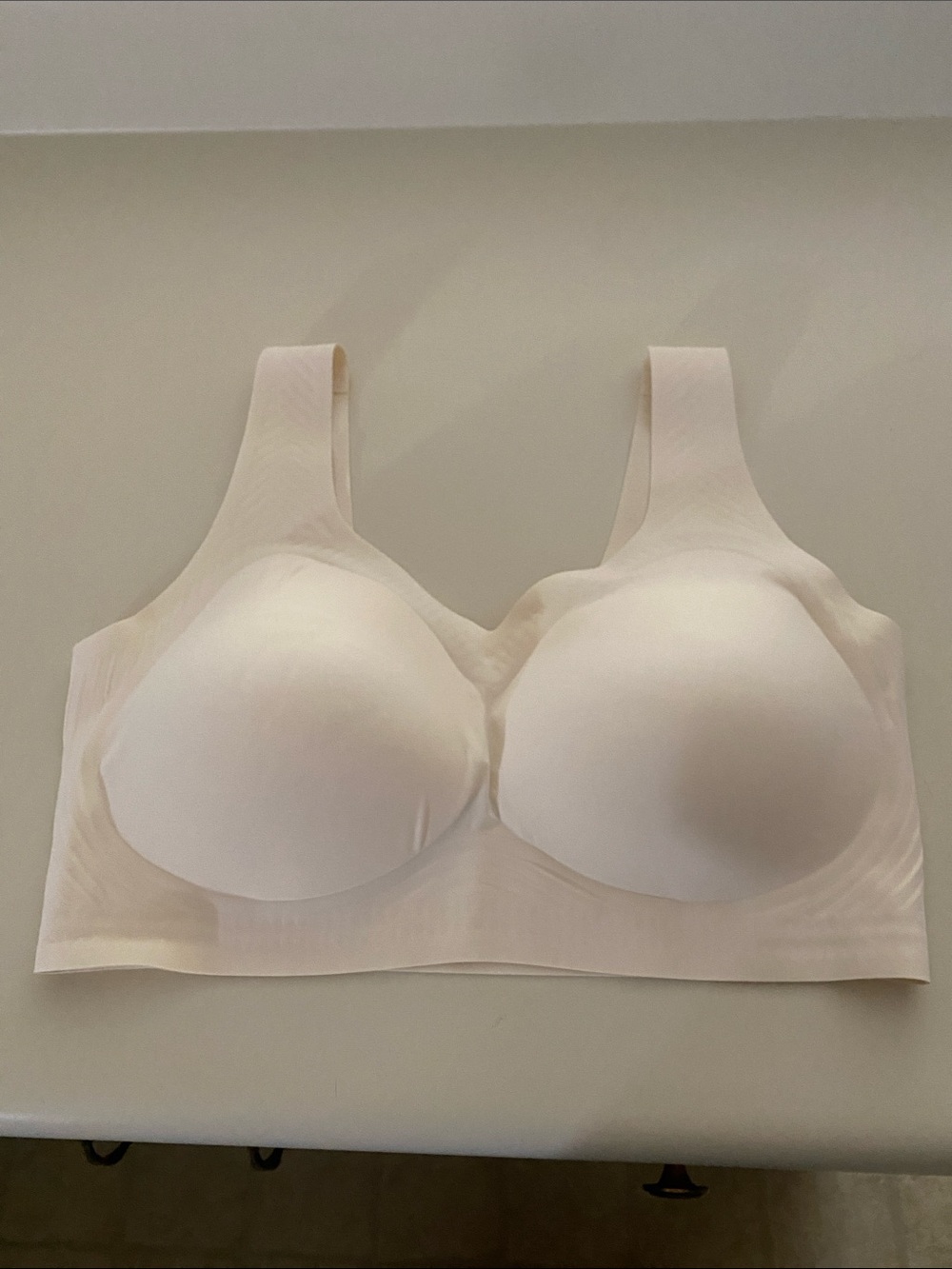 Light Cream Seamless Wireless Support Bra